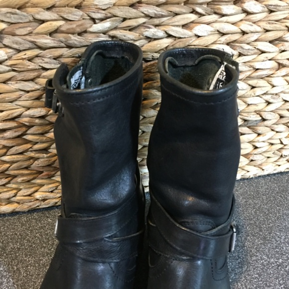 FRYE AND CO. Black Combat & Moto Boots - Picture 8 of 16